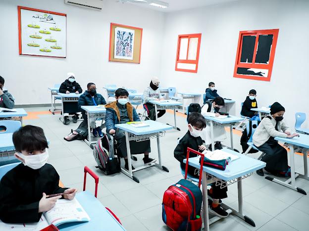 انتظام طلبة الابتدائية ورياض الأطفال حضورياً