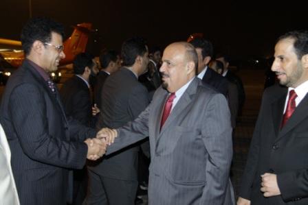 معالي وزير التعليم العالي الأستاذ الدكتور خالد بن محمد العنقري أثناء وصولة سيؤول