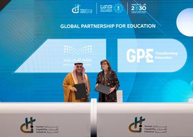 The Ministry of Education and the Global Partnership for Education (GPE) sign a partnership agreement wherein the Kingdom supports the global partners
