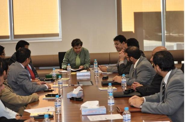 رؤساء أندية الطلبة السعوديين أثناء اللقاء